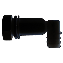 Raccord coude 20/27 noir